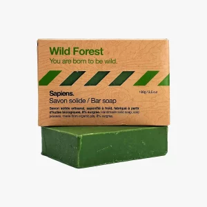 Sapiens natürliche feste Bio-Seife für Männer grün - Wild Forest