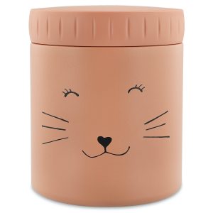 Trixie doppelwandiger Isolierbehälter für Kinder aus Edelstahl - Mrs. Cat